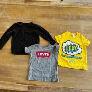 Toddler Boys - Size 2T - x2 T-shirts and 1x Long Sleeve T-Shirt